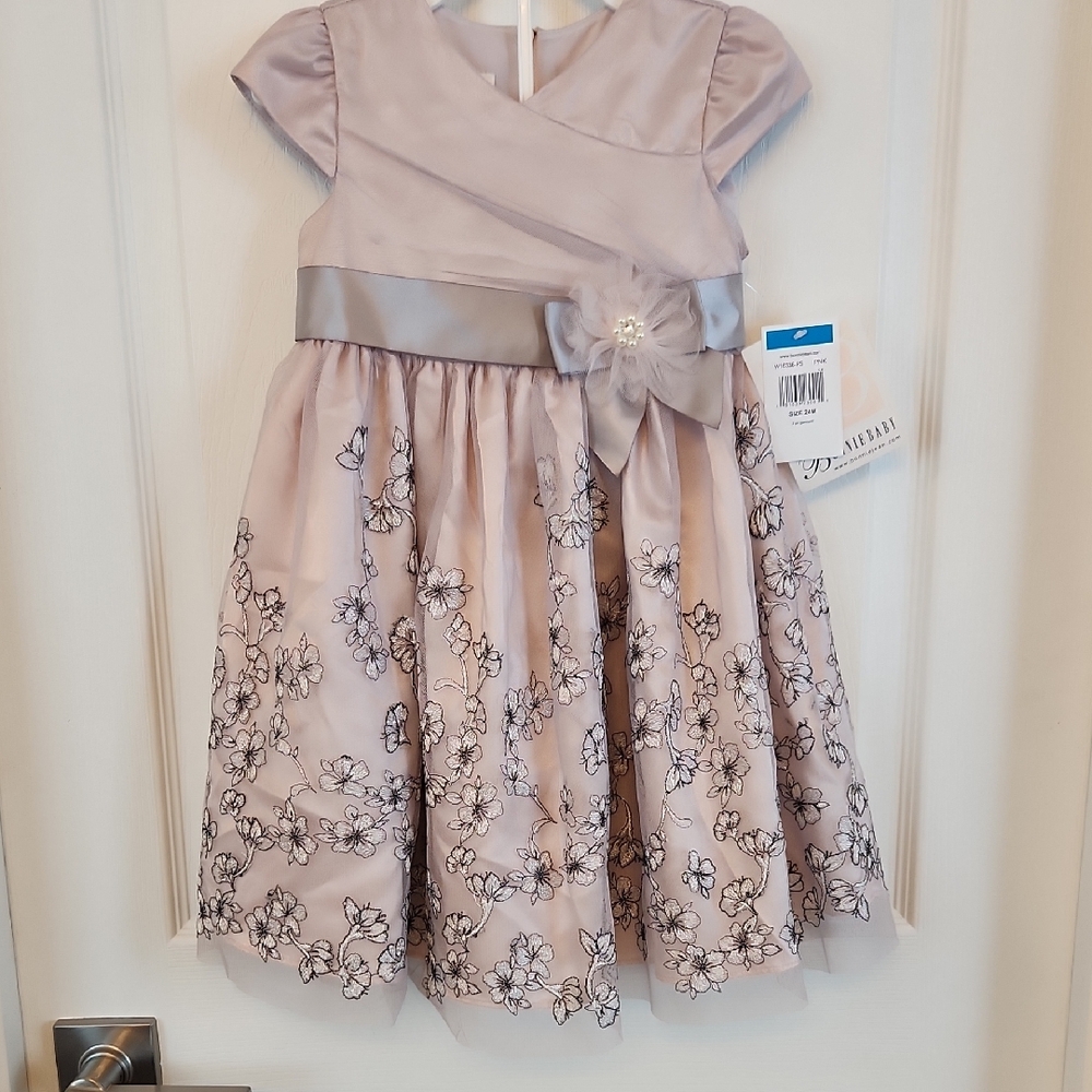 Bonnie Baby Lavender Floral Dress